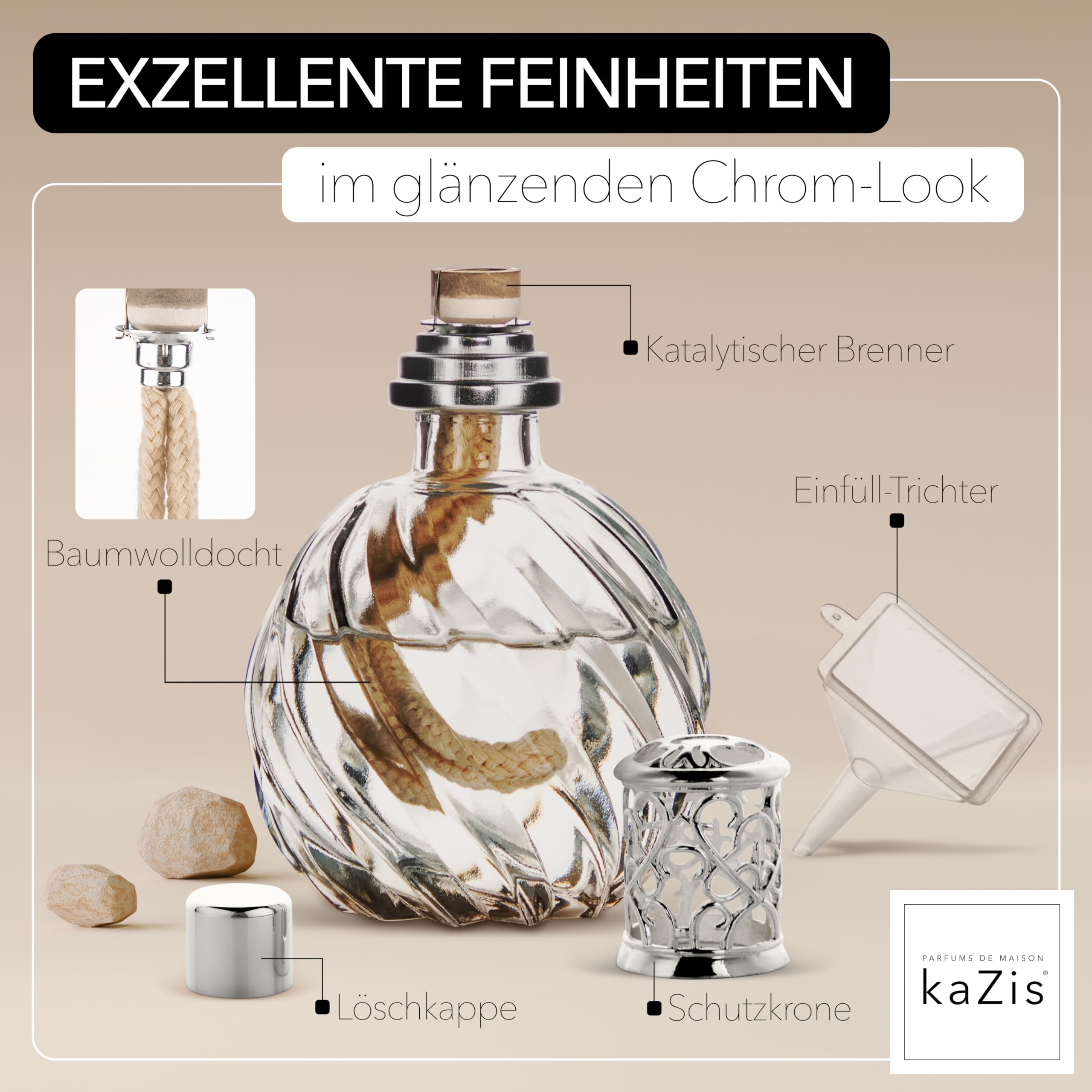 KAZIS® I 2 x brander met reserve-lont voor alle katalytische lampen
