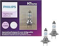 Vista 1 de Philips Automotive Lighting H7 NightGuide Platinum - Bombilla de repuesto para faros delanteros, se adapta a posiciones seleccionadas de luz alta