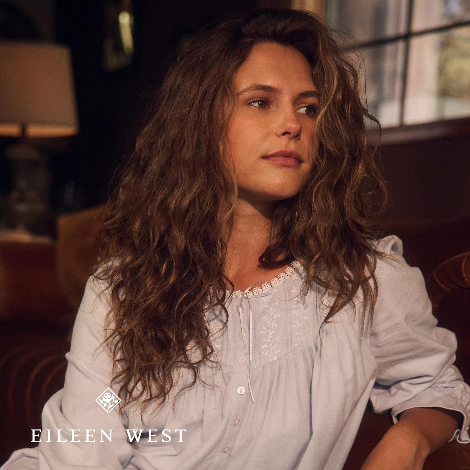 Eileen West Womens Sleepwear & Loungewear - Brushed Flannel Collection - 100% Cotton Long Sleeve Waltz Nightgown - Image 5