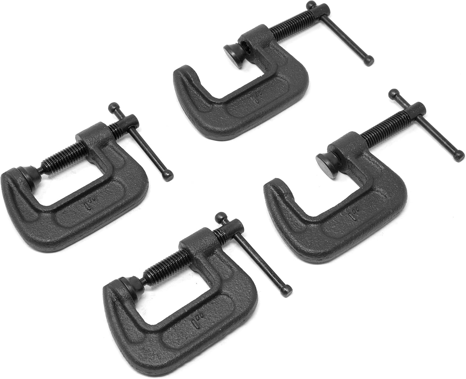 WEN CLC322 Heavy-Duty Cast Iron C-Clamps with 3-Inch Jaw Opening and 2-Inch Throat, 2 Pack