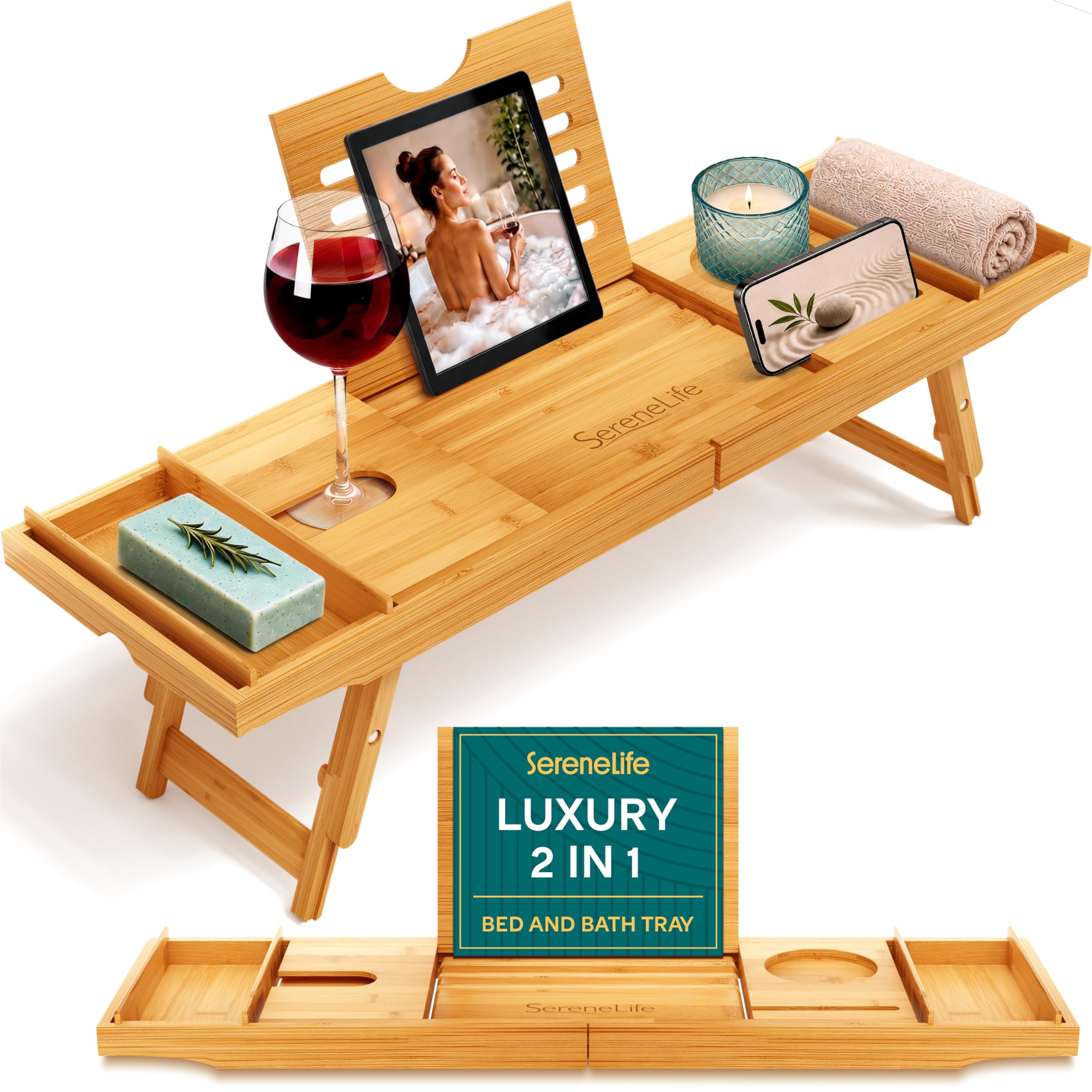 SereneLife Convertible Tray