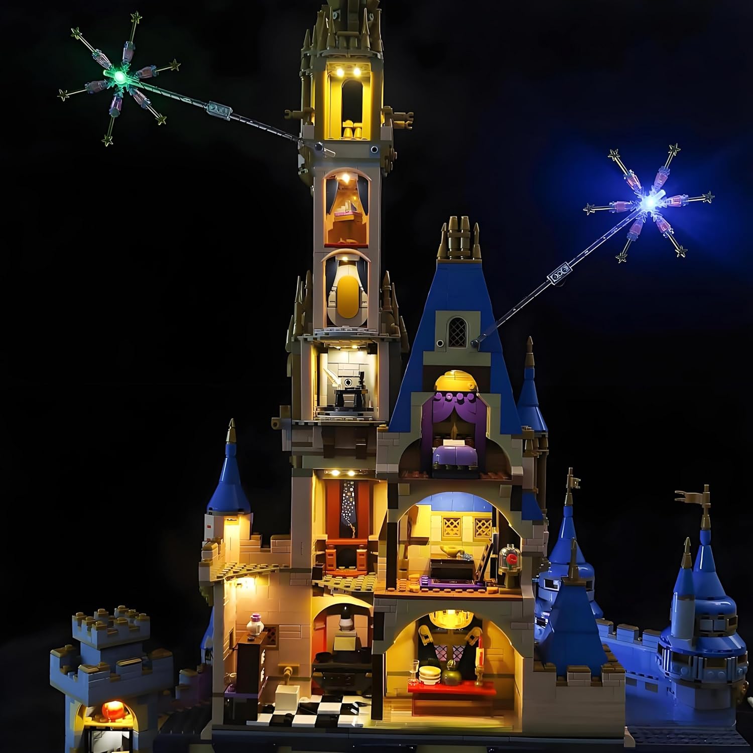 Upgrade RC LED Light Kit for Lego 43222 Disney Castle,Not Lego Model - Light Kit Only,Easy Installation.