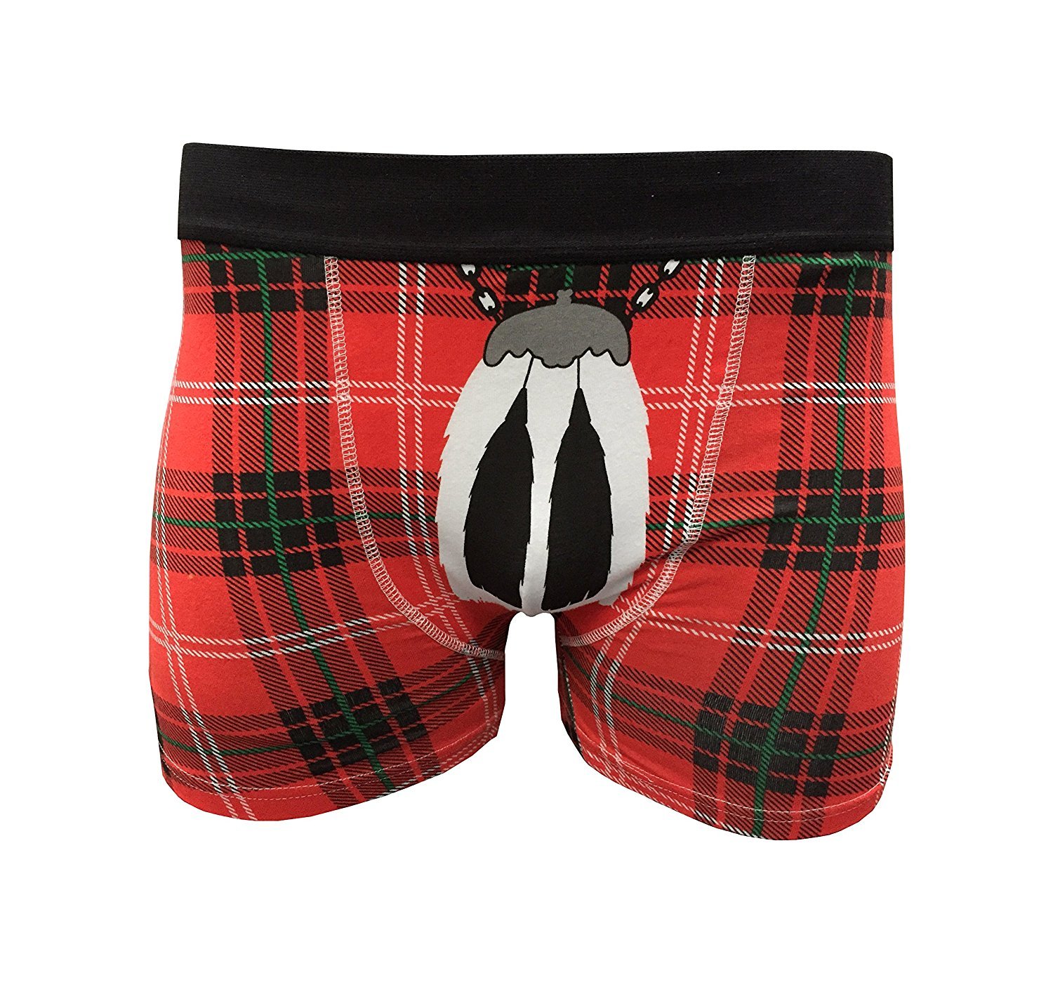 Thistle Products Ltd Men's Red Royal Stewart Tartan Instakilt Boxer Shorts (Large)