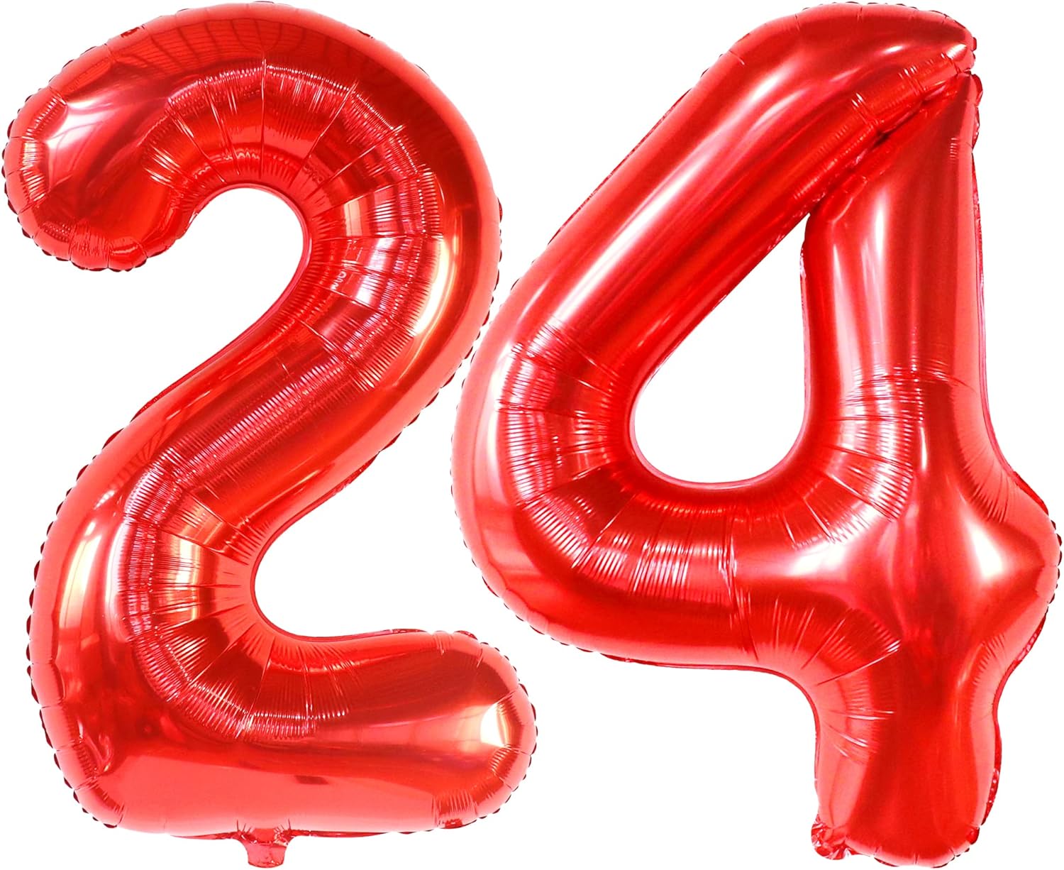 Amazon.com: KatchOn, Giant Red 24 Balloon Number - 40 Inch | 24 Year ...