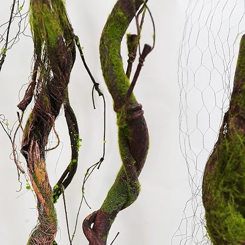 Miniatura 7 de Ramas de árbol artificiales suaves de espuma EVA mediana de 70.86 pulgadas, ramas de tronco grueso, enredaderas falsas de liana, guirnalda de ratán