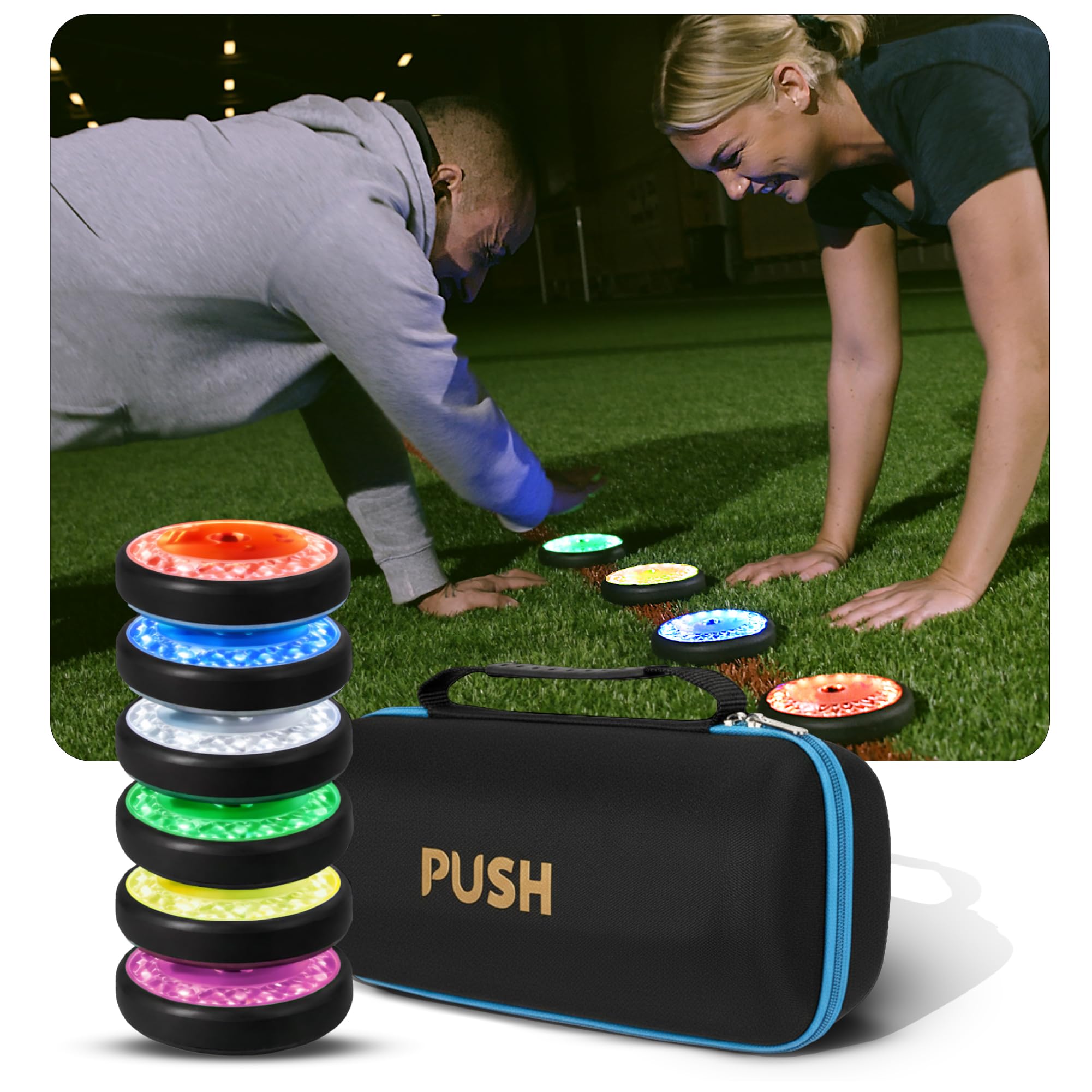 Reaktionslichter Training – Smartes Reaktionstraining per App – Trainingslichter für Sport, Schule & Coaching – 4 oder 6 Pucks