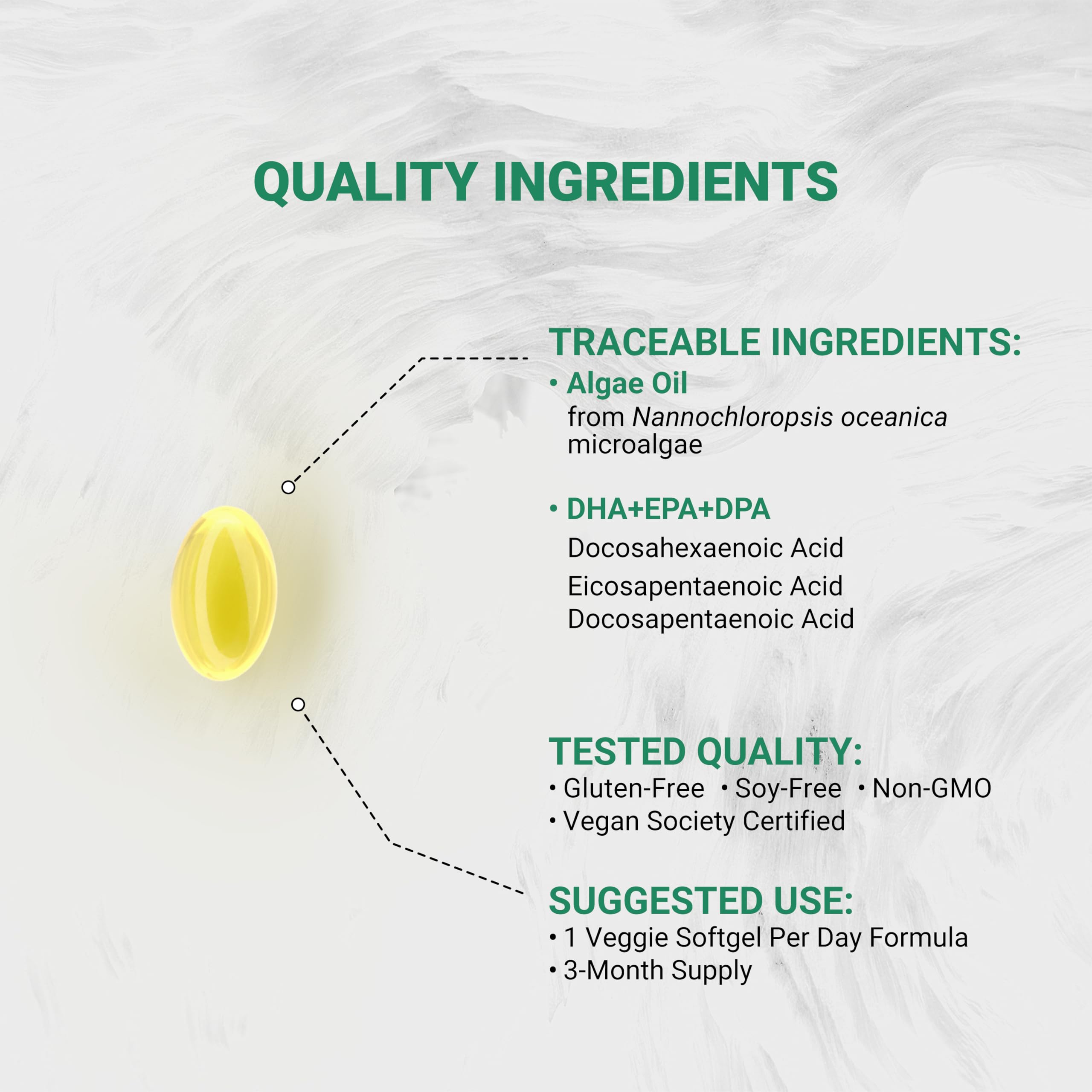 Naturalis Vegan Omega 3 1040mg 90 Softgels | an Alternative to Fish Oil — Amazon image 3