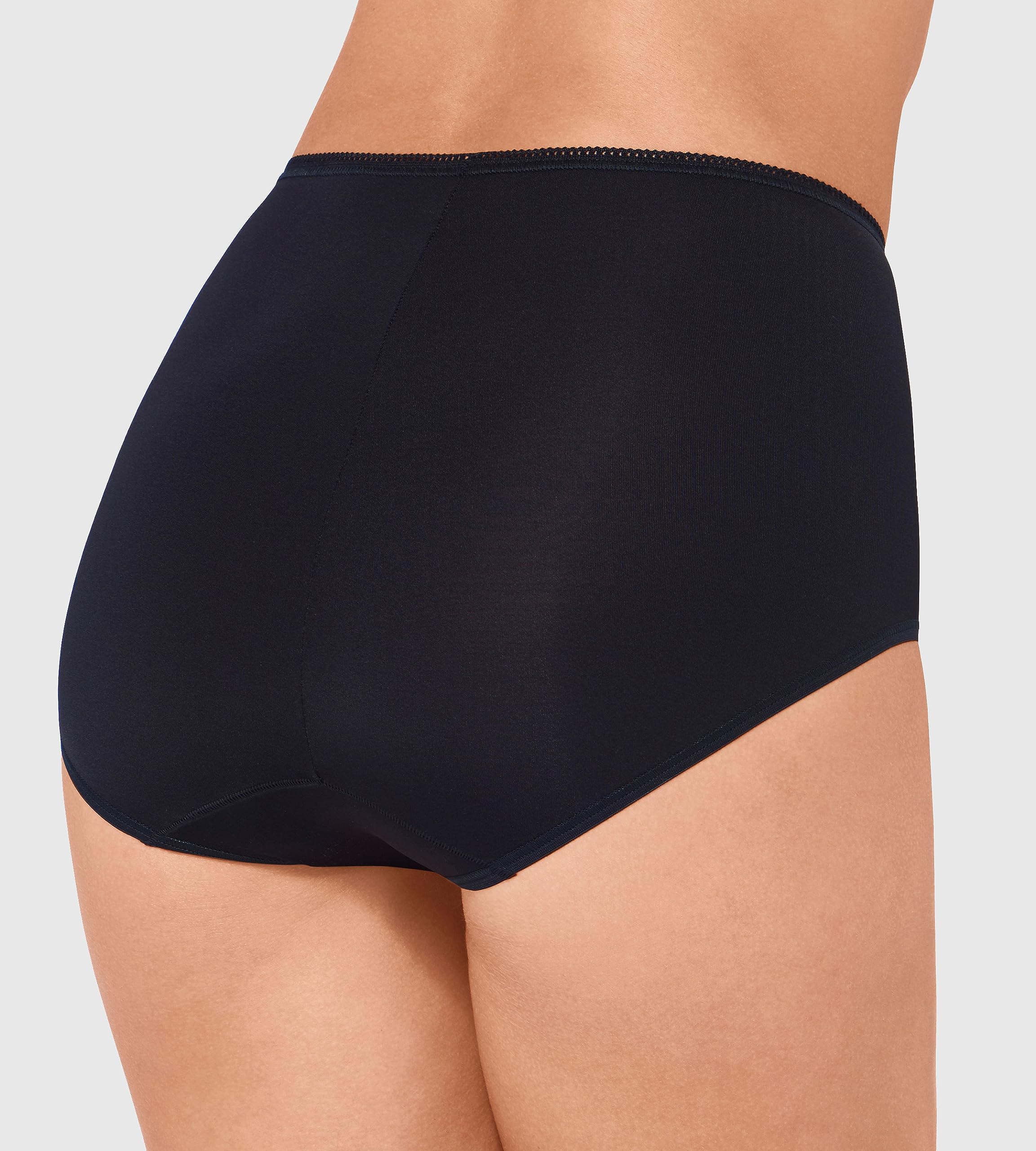 sloggi Bragas para mujer 24/7 Microfibre Maxi C3P, negro (negro 04), 44