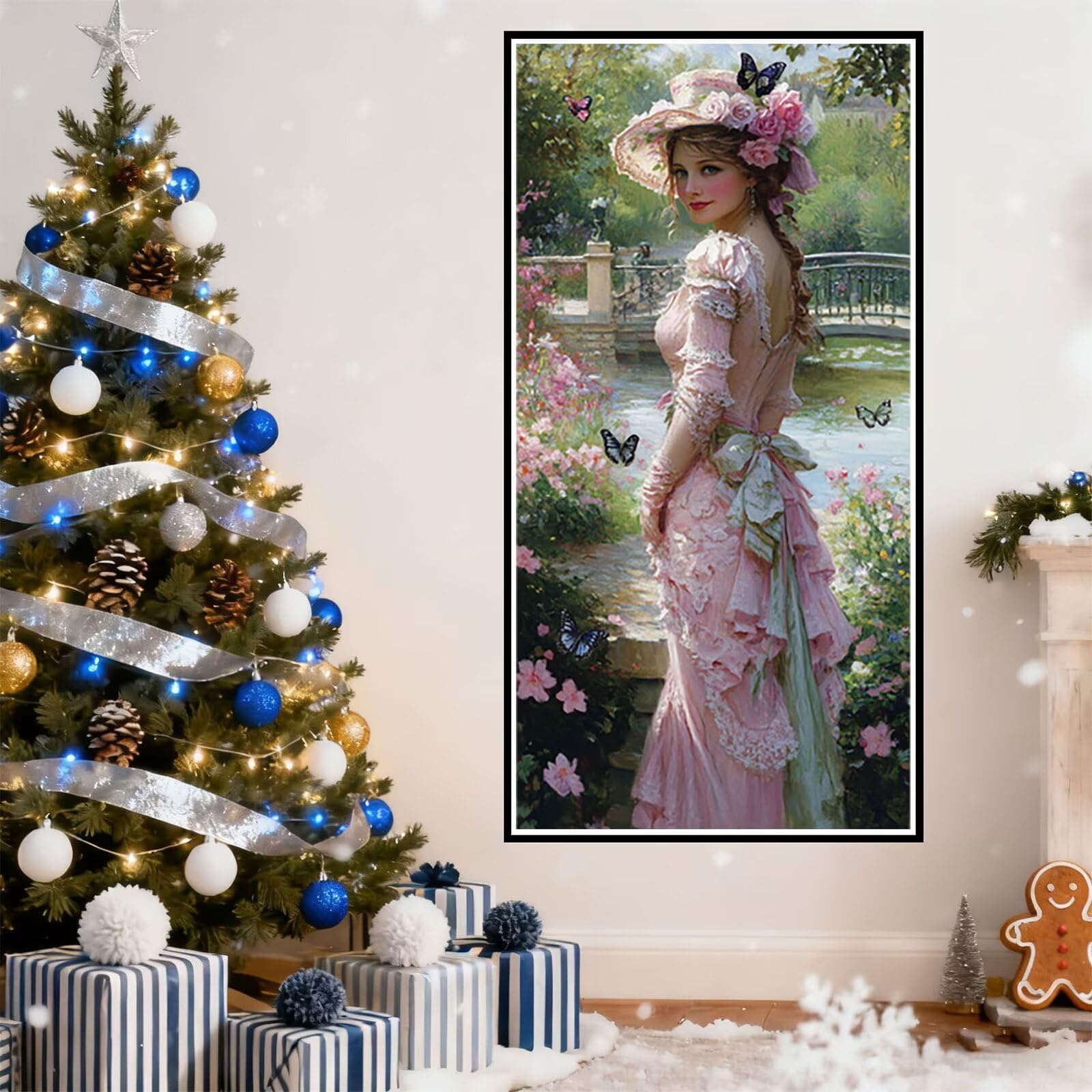 Kobiety Diamentowe Malowanie Motyl Diament Malarstwo Pełny Zestaw DIY Koraliki 5D Hobby Kreatywne Dorosłe Rhinestone Haft krzyżykowy Diament Haft, do dekoracji świątecznych 50 x 150 cm J-374