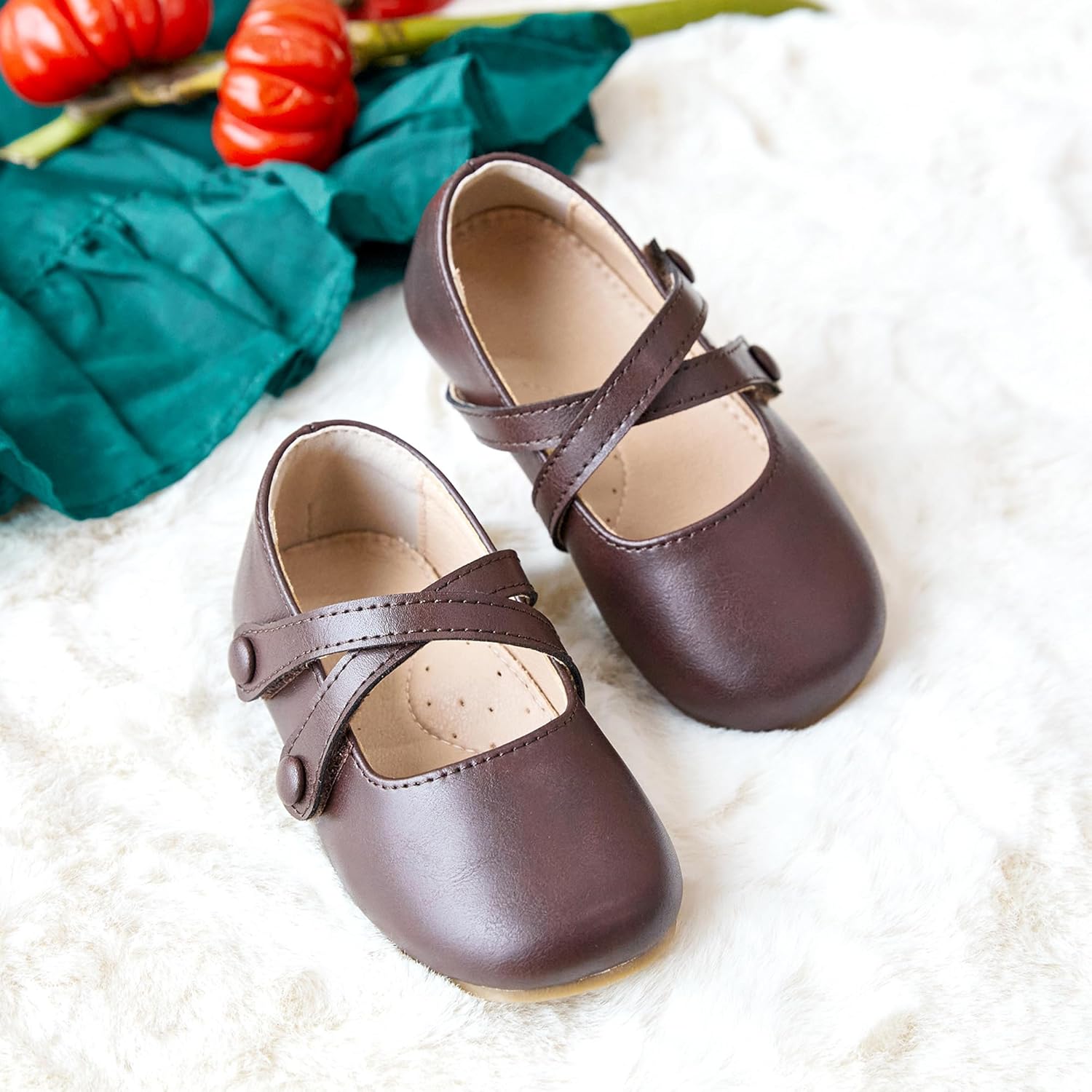 Flaryzone Toddler/Little Girls' Ballerina Flat Mary Jane Princess Dress Shoes - Wedding School Party - Image 4