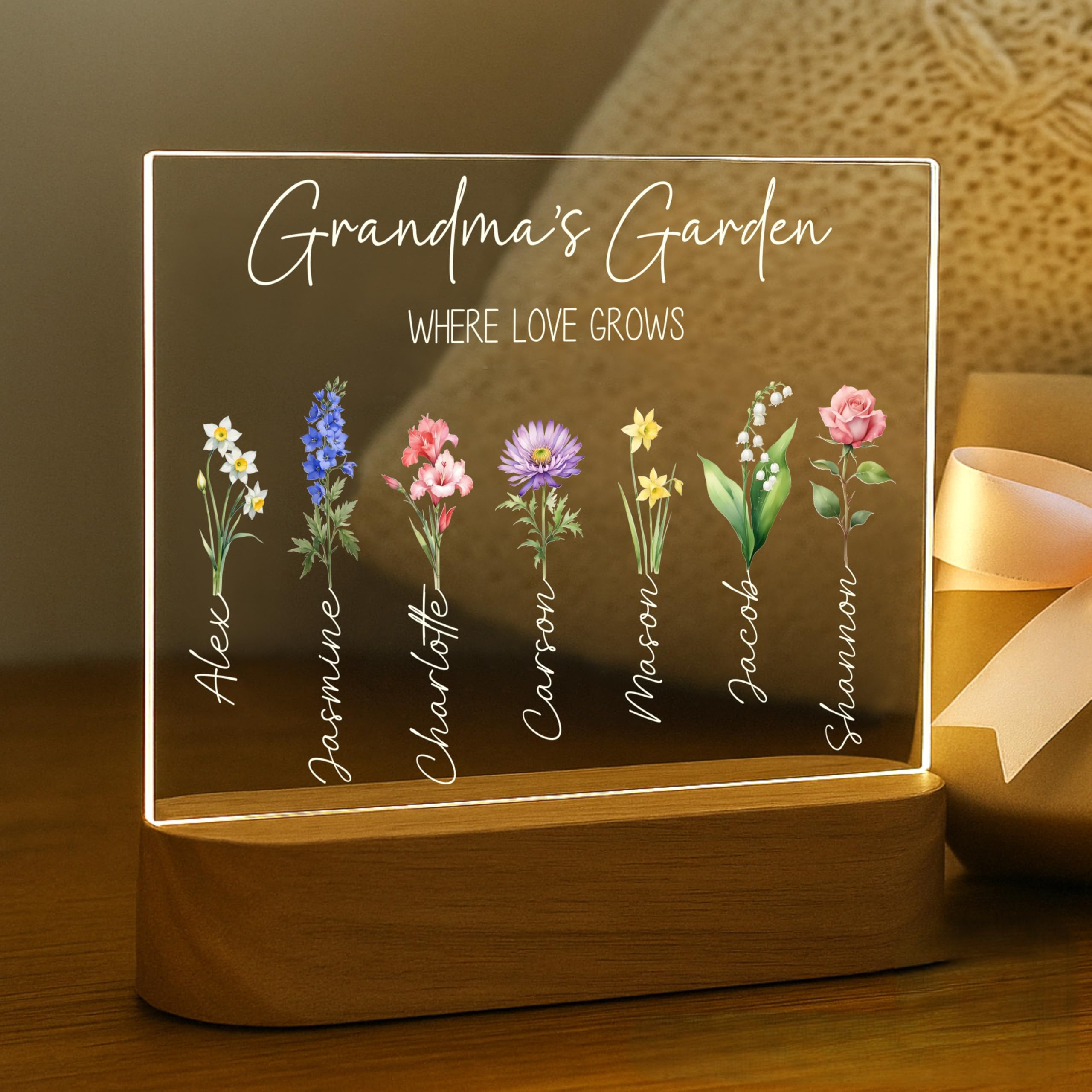 Holiday Traditions Grandmas Garden LED Night Light 7