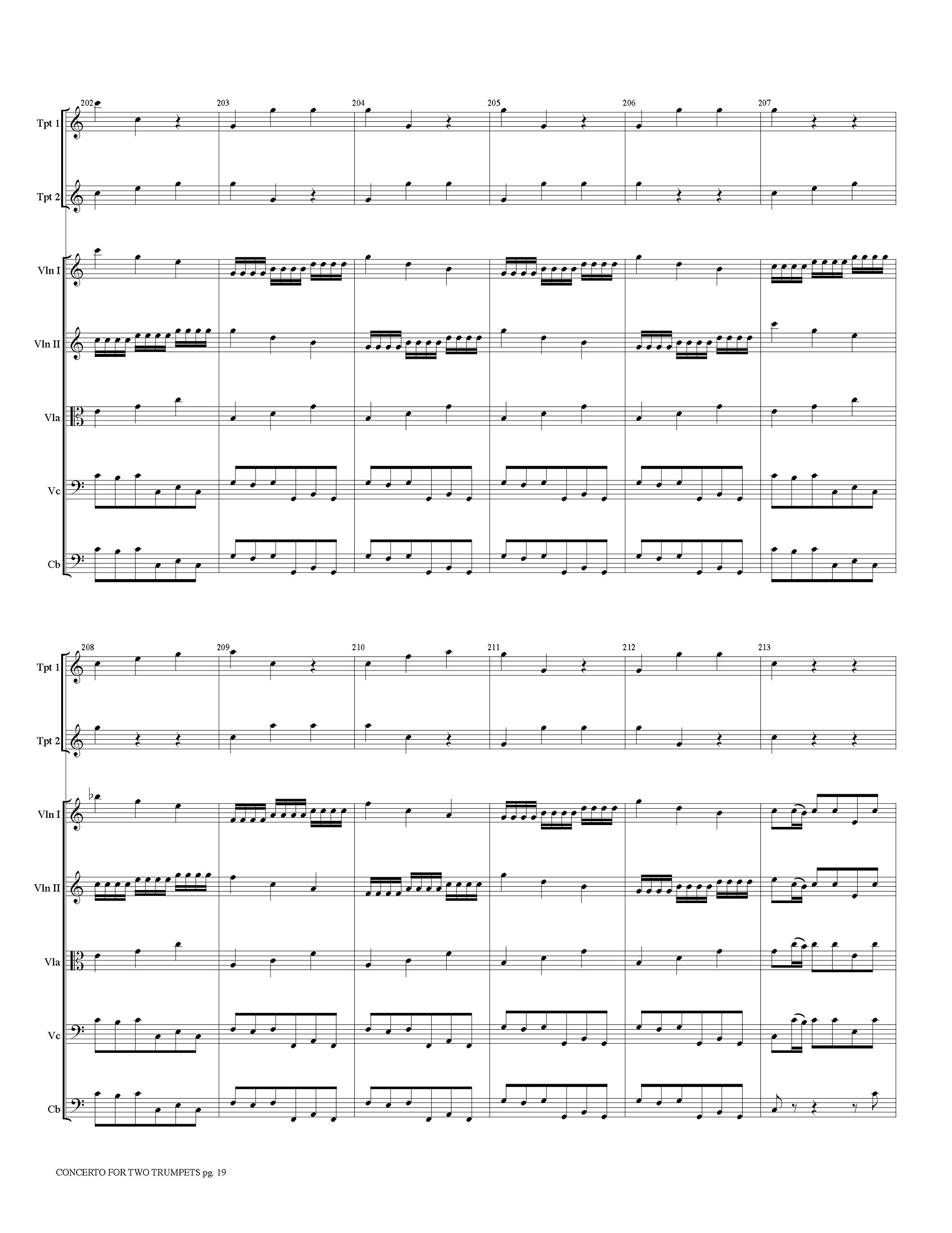 Concerto: For Two Trumpets and String Orchestra, Grade 4 (Eighth Note Publications)