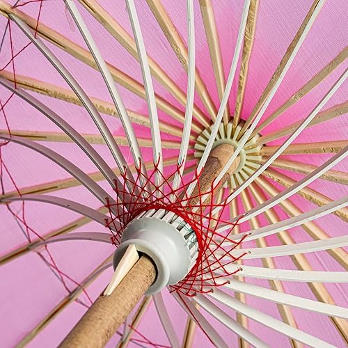 Miniatura 3 de THY COLLECTIBLES Juego de 4 paraguas chino japonés de 22 pulgadas para niños, para bodas, fotografías, disfraces, cosplay, decoración y otros eventos