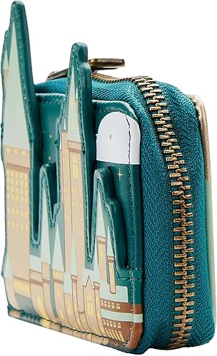 Miniatura 2 de Loungefly Harry Potter Golden Hogwarts - Cartera de acordeón estándar