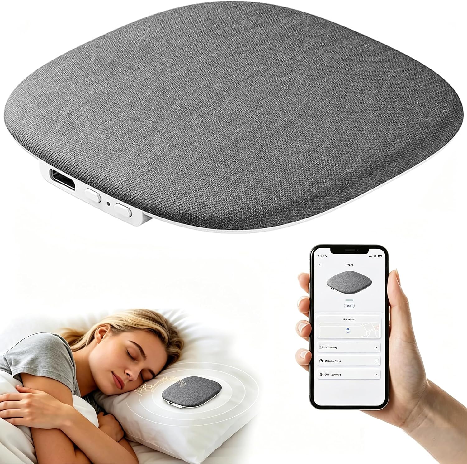 Under Pillow Sleep Speaker, Flat Bluetooth Pillow Speaker for Sleeping