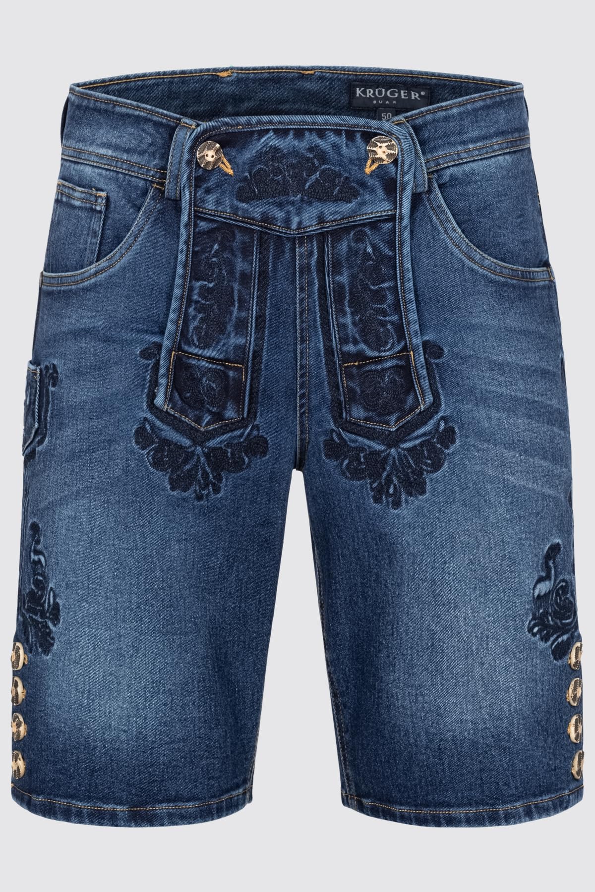 Krüger Trachtenhose kurz, Modell: Jaxon, Knielang, Tracht, Volksfest