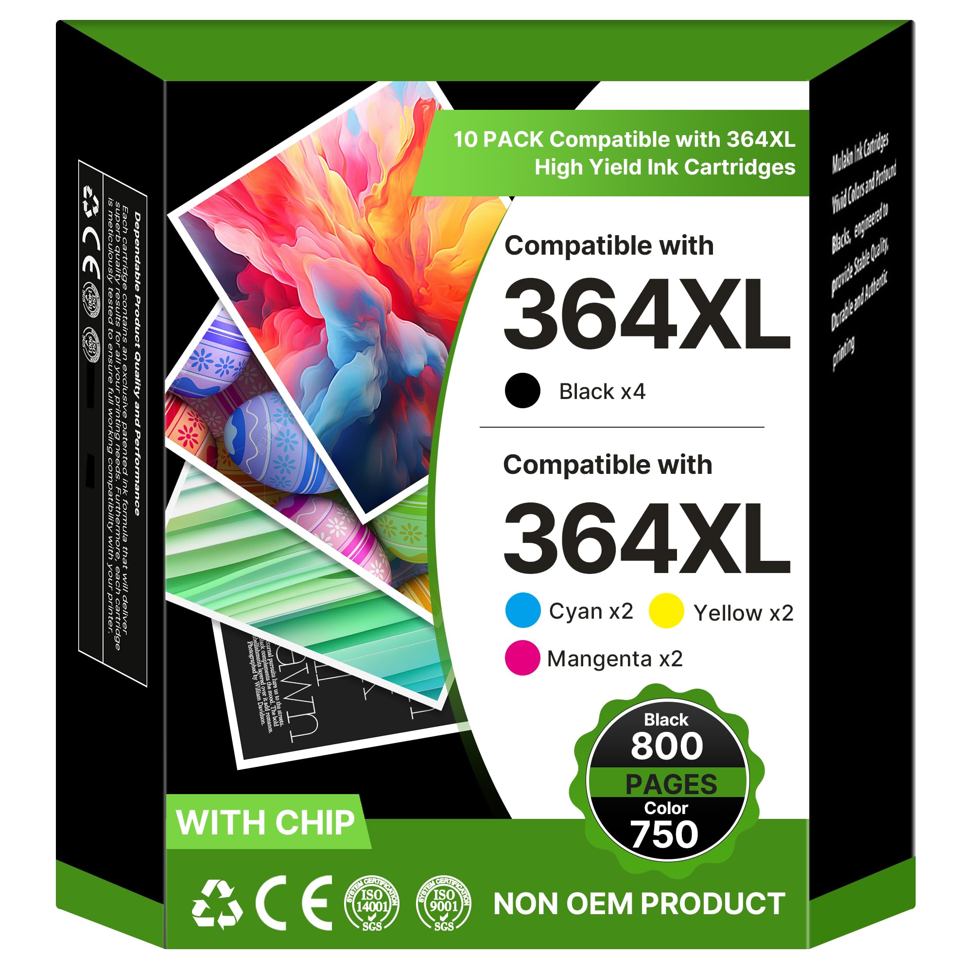 PG-575XL Schwarz Druckerpatronen Ersatz Kompatibel für Canon 575XL PG575 PG-575 XL Schwarz Patronen für Canon Pixma TS3550i TS3551i TR4750i TR4751i Drucker (1er-Pack)