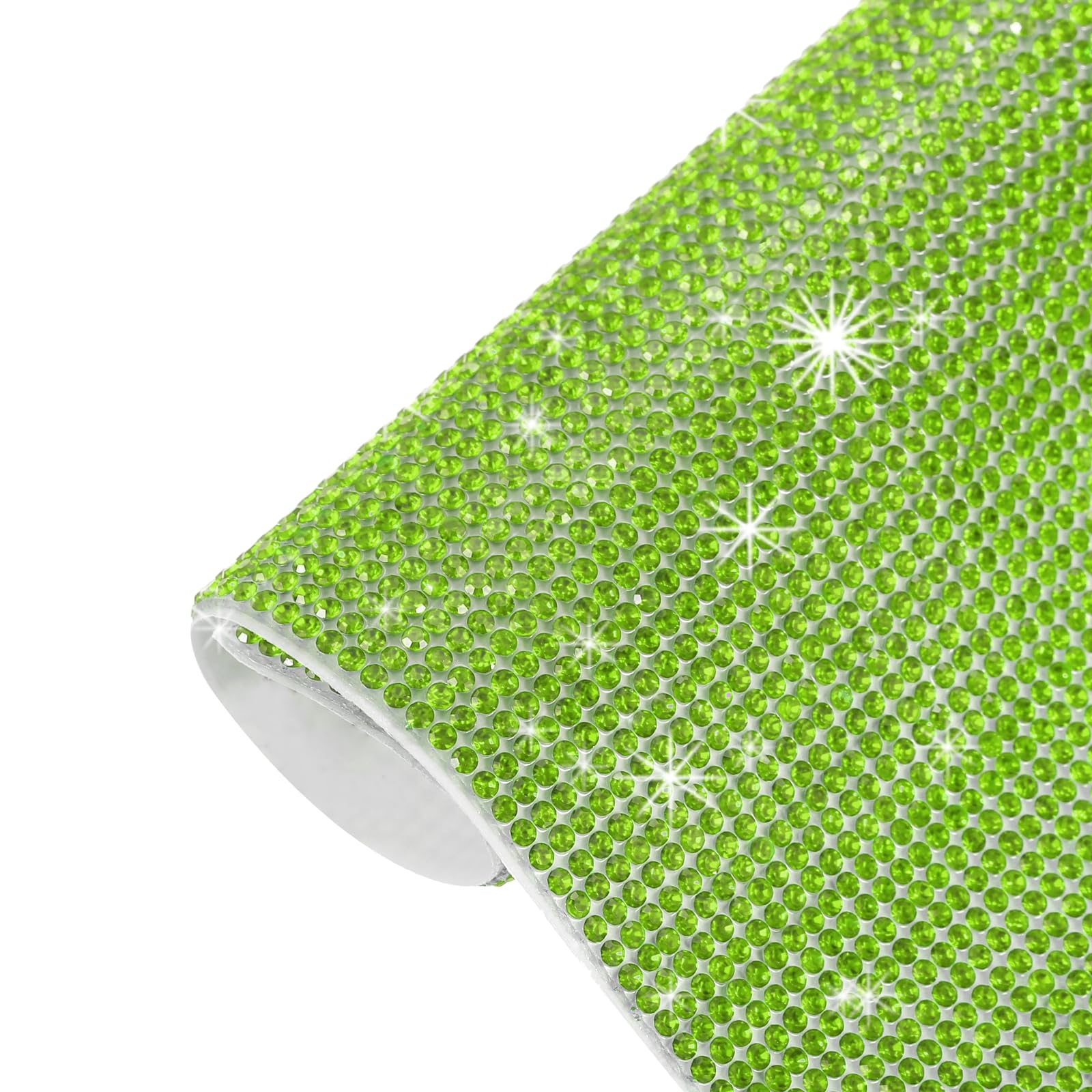 QUARKZMANBling Crystal Rhinestone Sheet Self-Adhesive Rhinestone Diamond Beads Sticker 4.72 x 7.87 Inch Craft Car Decoration Sticker for Crafts Car Phone Clothing Crafts Light Green