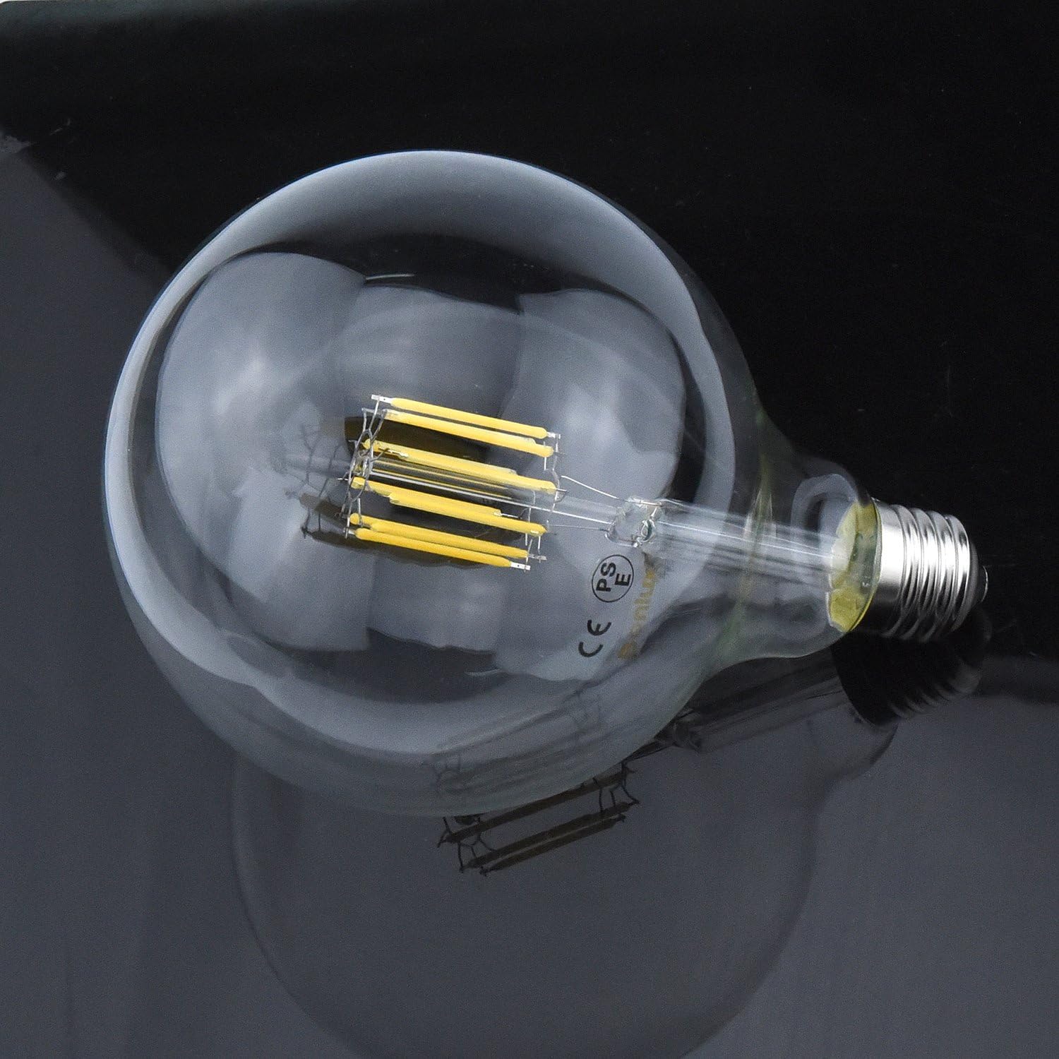 Promo Discount Up To 70% Off Bonlux G40 LED Vintage Filament Bulb 10W Edison Style LED G125 Clear Glass Globe Light Medium Screw E26 Base Neutral White 4000K 100W Incandescent Equivalent, Non-Dimmable