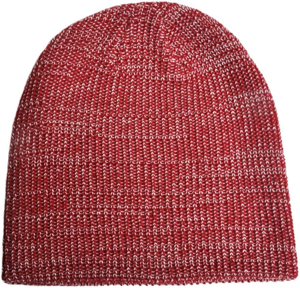 GP Accessories Men's Fisherman Rib Multi Color Skull Beanie Large White Maroon