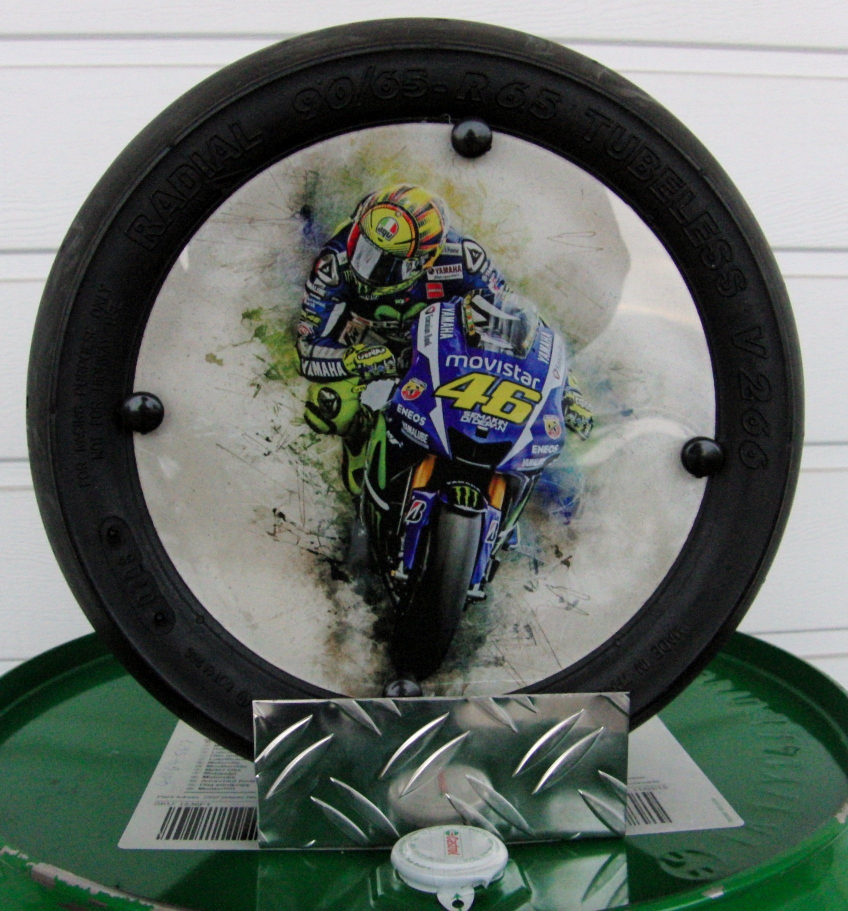 Rossi "Art" VR 46 Moto GP "Minislick" Motorsport Geschenk,