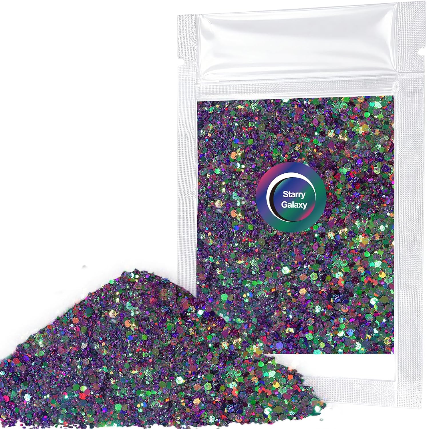 Matio Chameleon Chunky Glitter，0.7Oz/20g Starry Galaxy Color Shift Glitter