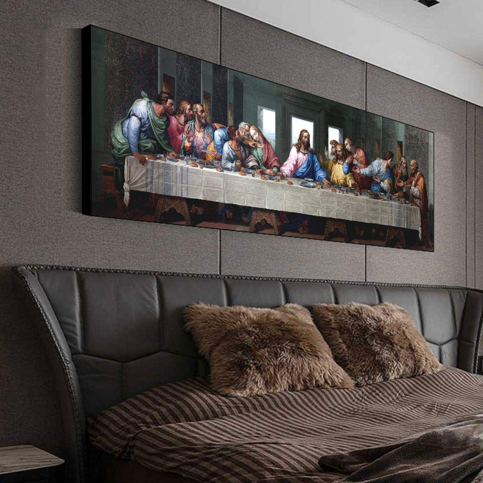La Cène Da Vinci affiche grand format moderne impression sur toile déco salon - 8