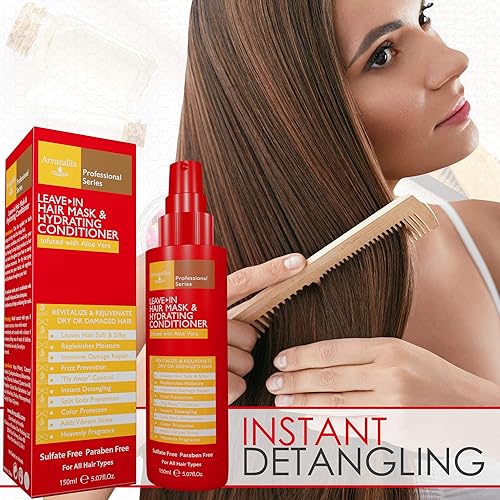 Miniatura 7 de Arvazallia - Mascarilla para el cabello y acondicionador hidratante en espray para cabello seco o dañado acondicionador e hidratante de grado