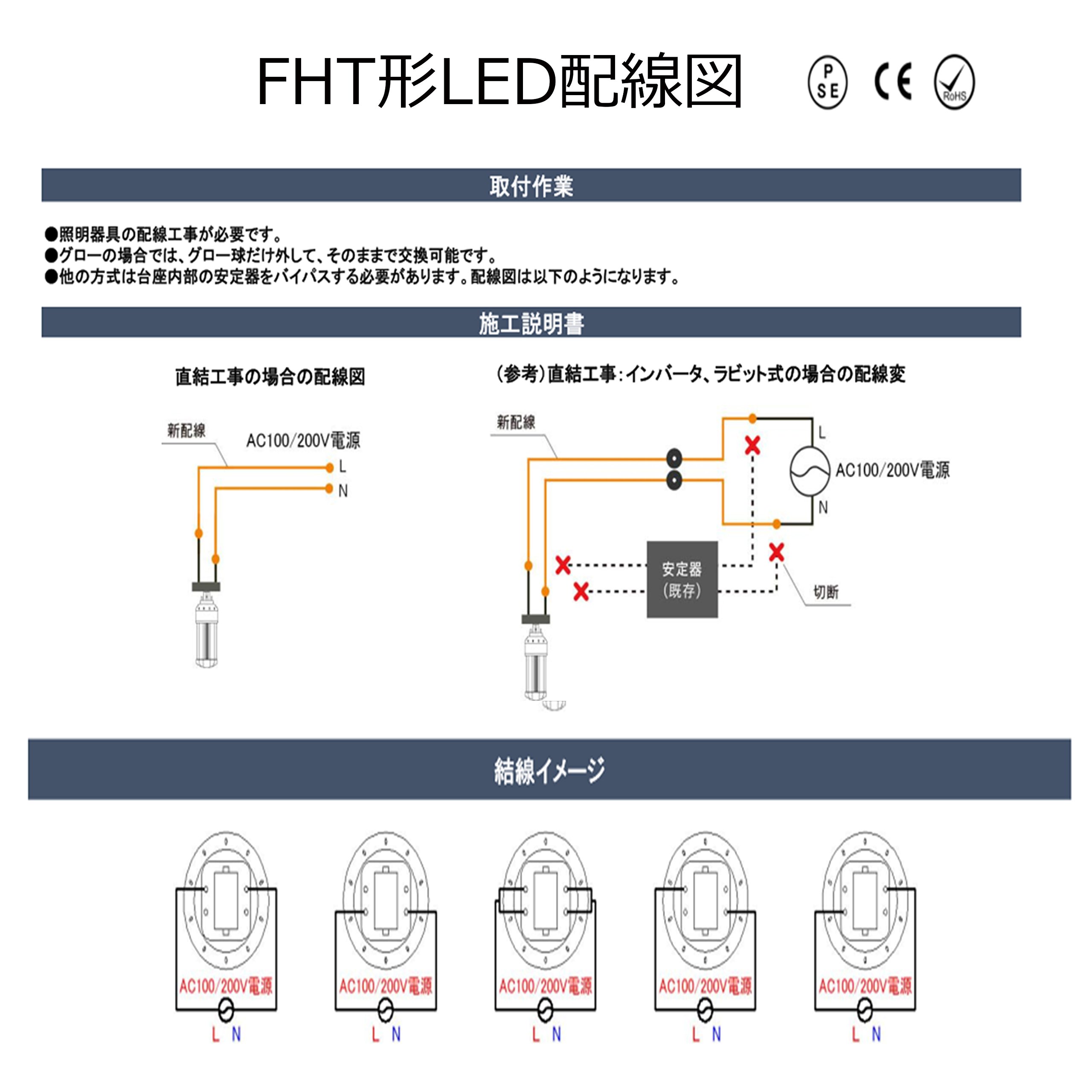 Amazon.co.jp : FHT16EX-L LED コンパクト蛍光管16W型交換LED FHT形 