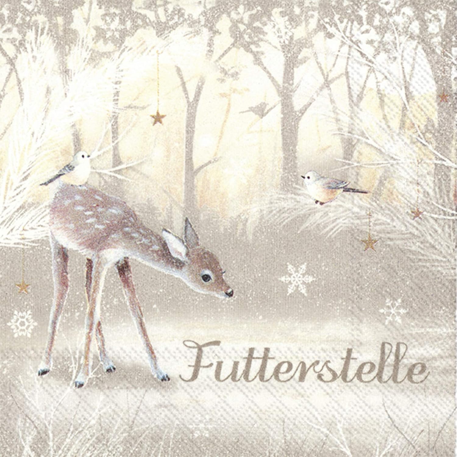 IHR 20 Luxury Paper Cocktail Napkins- Futterstelle