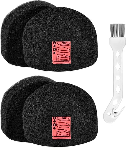 Paquete de 2 filtros de espuma y fieltro de repuesto compatibles con Shark UltraCyclone Pro aspiradora de mano inalámbrica CH901 CH950 CH951 CH951C