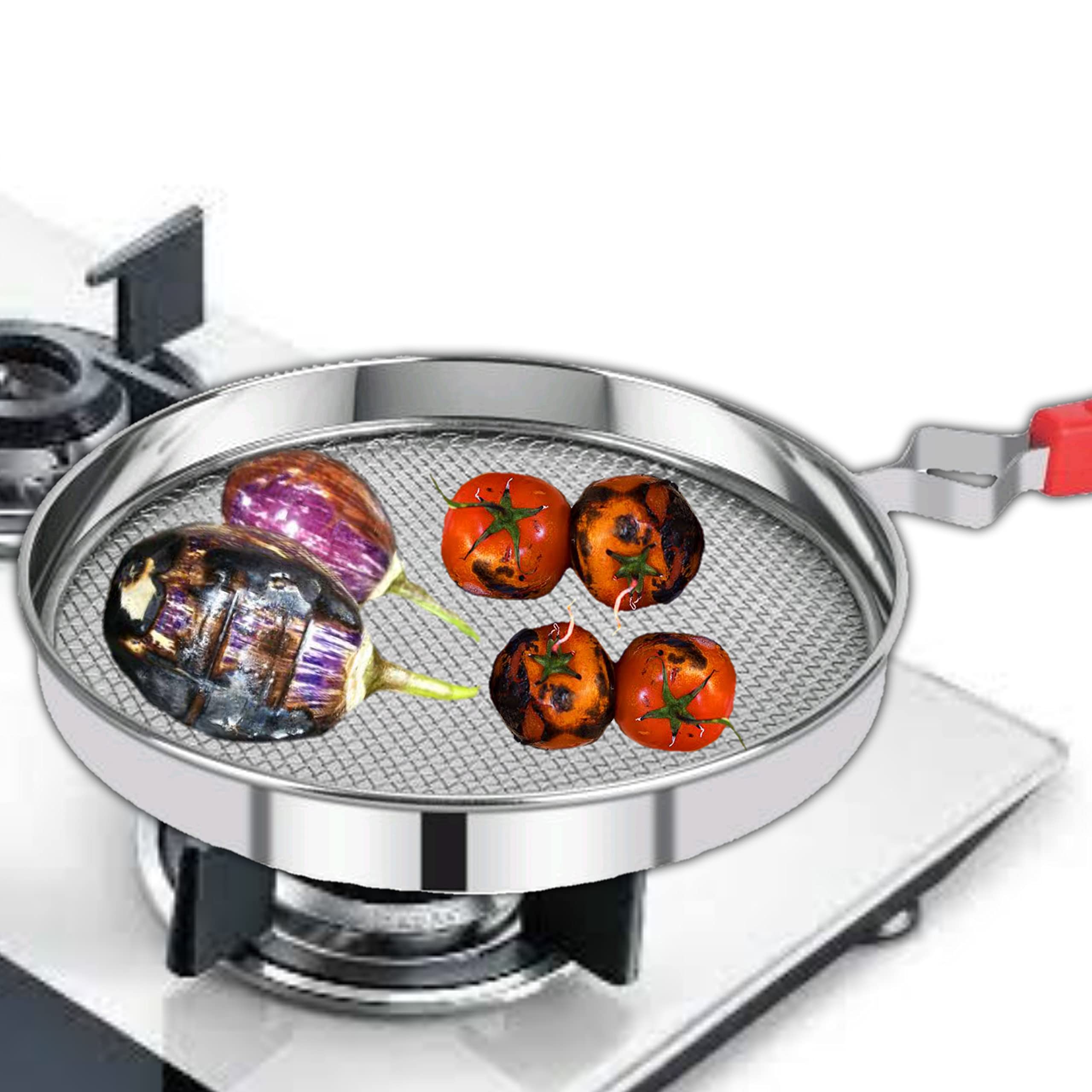 Buy Subham Stainless Steel 304 Grade Phulka Grill for Stove, Grill Tawa