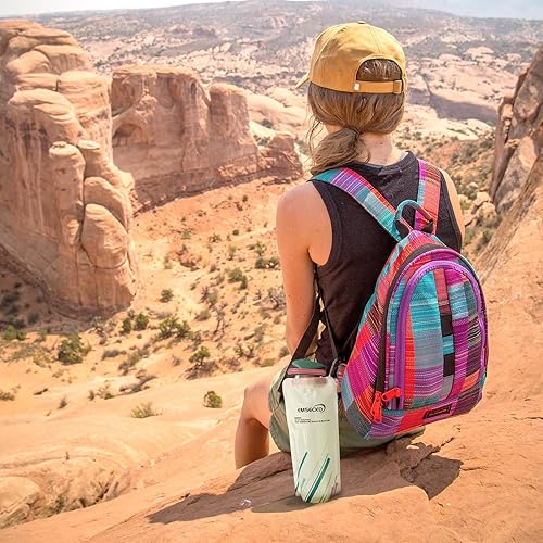 Miniatura 7 de Botella de agua plegable  23.7 fl oz plegable sin BPA mosquetón duradero para actividades al aire libre y viajes  Adecuado para agua, leche en polvo