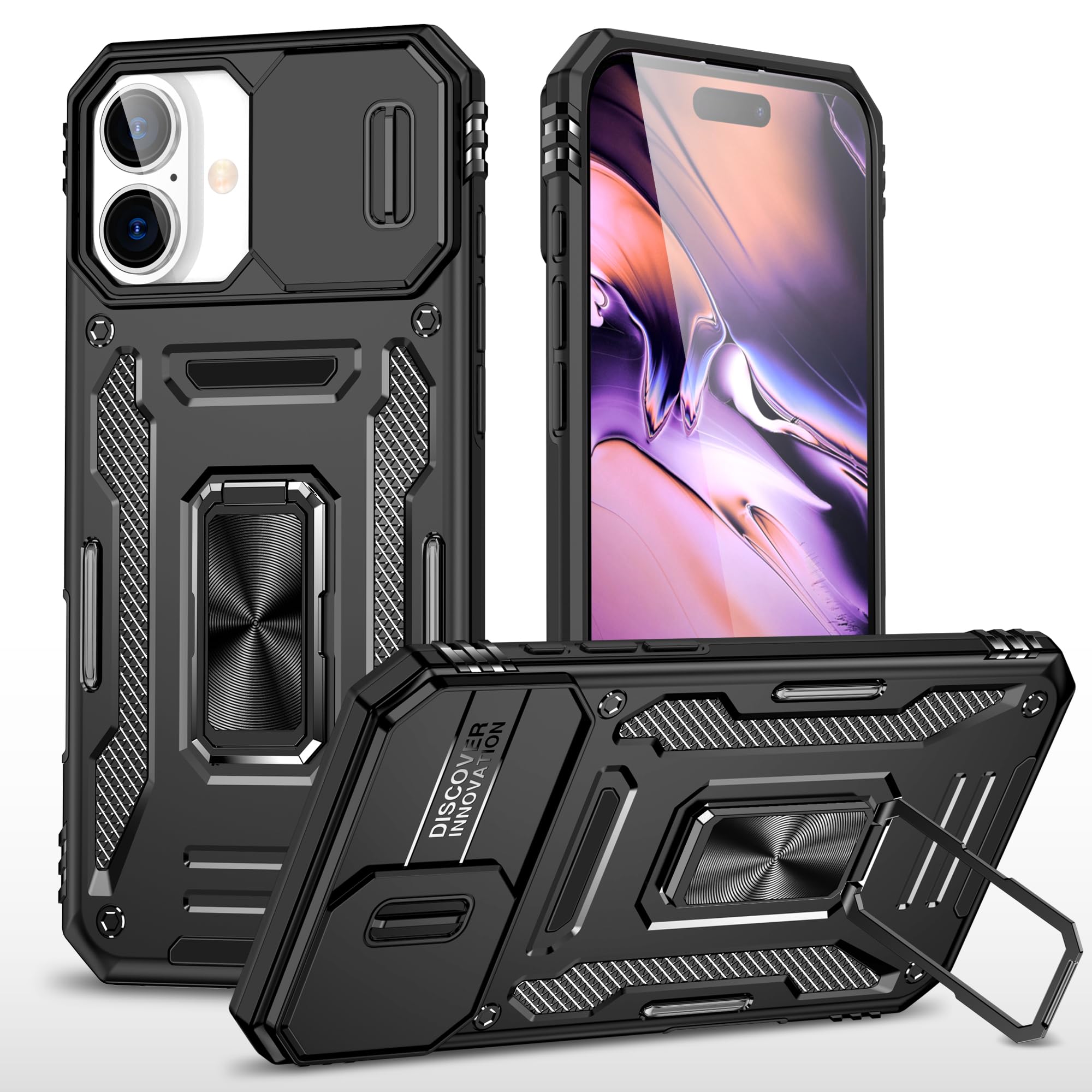 Samsung Galaxy S21 Camera Case - Slide Cover & Ring Holder -24
