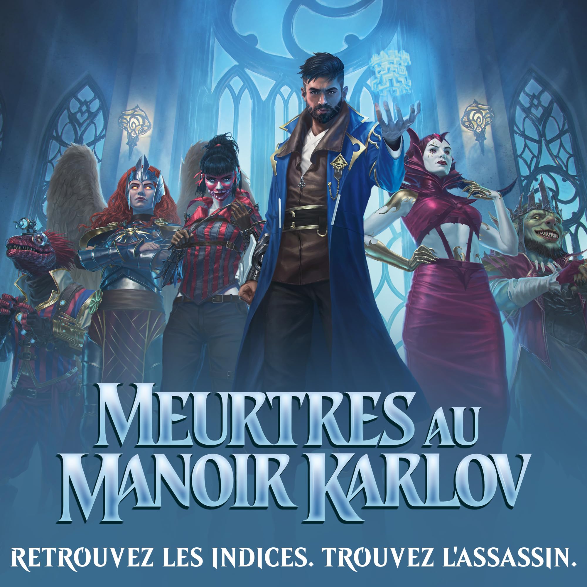 Boîte de boosters de jeu Magic: The Gathering Meurtres au manoir Karlov - 36 boosters (504 cartes Magic) (Version Française)