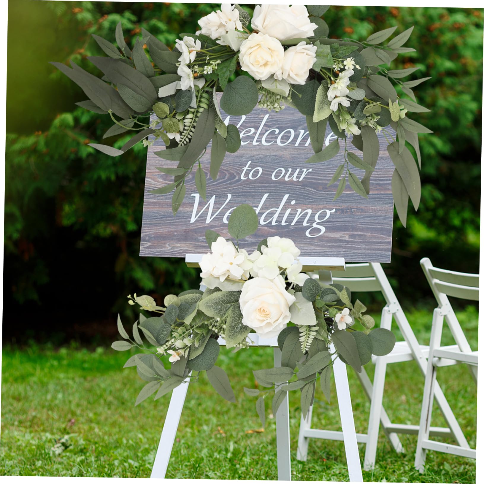 Ciieeo 1set Fiori Artificiali Per Archi Nuziali Decorazione Romantica Di Rosa Per Cerimonie e Ricevimenti Di Matrimonio