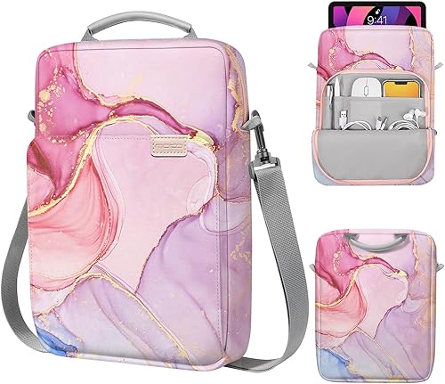 Miniatura 21 de MoKo Funda con Asa para Tableta de 9-11 Pulgadas, Estuche de Transporte con Correa para el Hombro Compatible con iPad Air M3 de 11 pulgadas, iPad