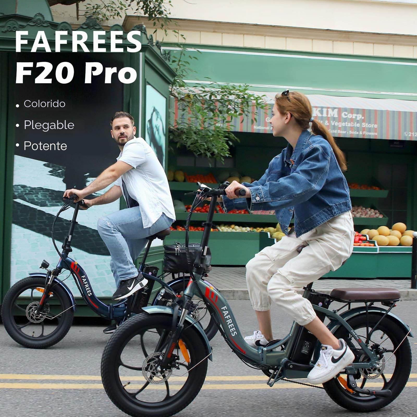 Fafrees F20 PRO E-Bike - Bicicleta eléctrica plegable de 20 pulgadas, motor de 250 W, batería de 36 V, 18 Ah, 20 x 3,0 pulgadas, par máximo de 40 Nm