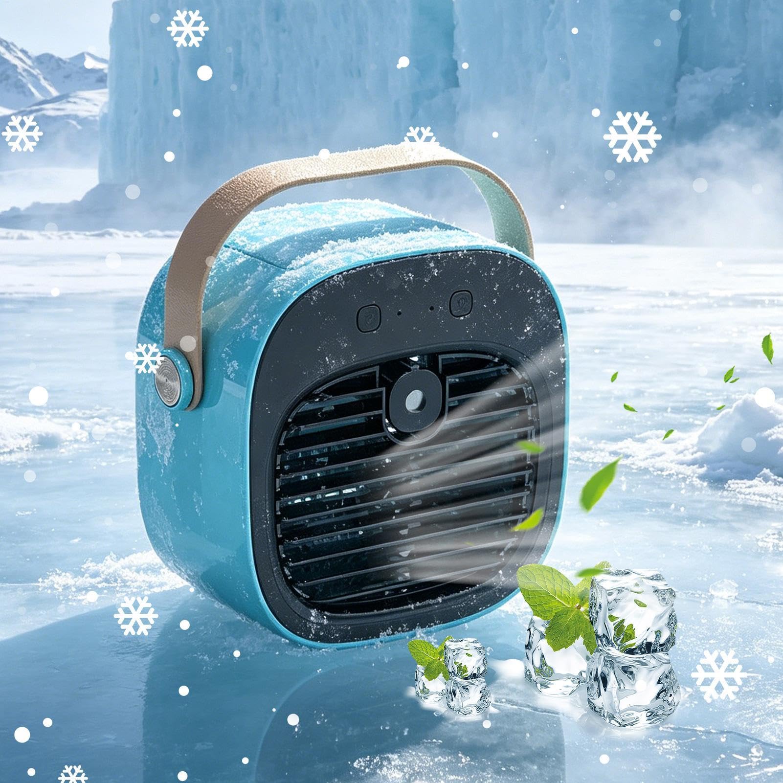 Ventilatore Scrivania Portatile 3 velocità USB ricaricabile silenzioso | Ventilatore da Tavolo con Nebulizzazione d'Acqua per Casa Viaggio Ufficio Camera Soggiorno Campeggio