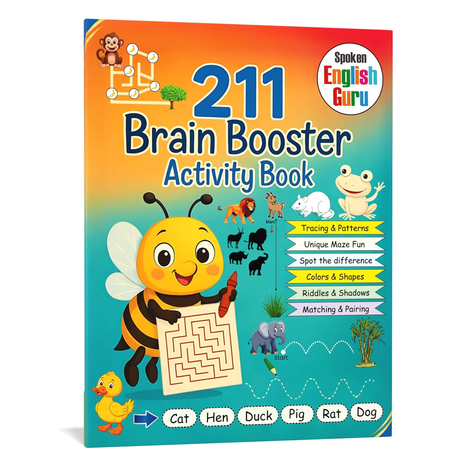 211 Brain Booster Activity Book for Children | 200+ Fun Activities, Adventure Puzzles, Mind Games, Tracing & Pattern, Colors & Shapes, Maze Activities … 5+ Years Old and up | 1.5 hours of fun time Toy Review India (Iknoor World )