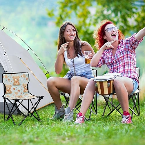 Miniatura 6 de Outdoor Folding Teddy Bear Red Heart Valentine's Day Camping Chairs for Adults Portable Camping Chair Lightweight Lawn Chair 202a5099