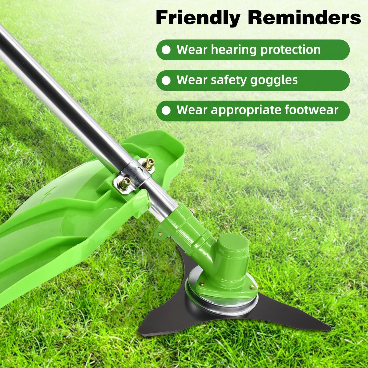 Weed Eater Blades for 20mm or 25.4mm Arbor, 10" x 3 Teeth Carbon Steel Brush Cutter Blades for Weedeater Compatible with Husqvarna, Stihl, Oregon, and Hitachi (2 Pack)
