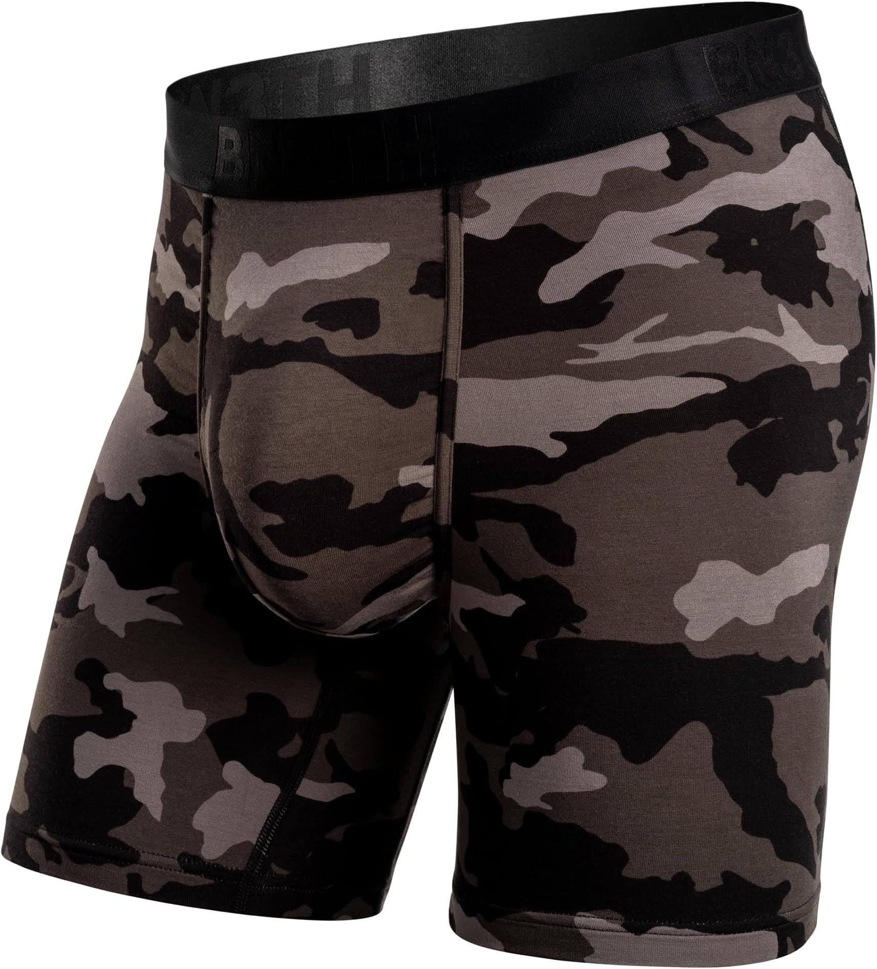 'BN3TH Men's Classic Icon 3-D Pouch Boxer Briefs, Anti-Chafing, No-Roll Waistband, Lightweight Athletic Underwear, 6.5'' Inseam'
