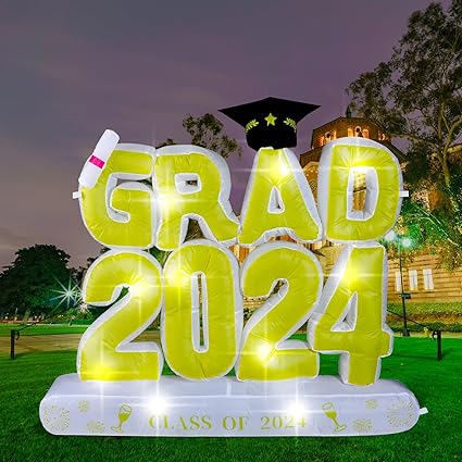 Amazon.com: Shappy 5ft Huge Inflatable Graduation Decorations 2024 ...