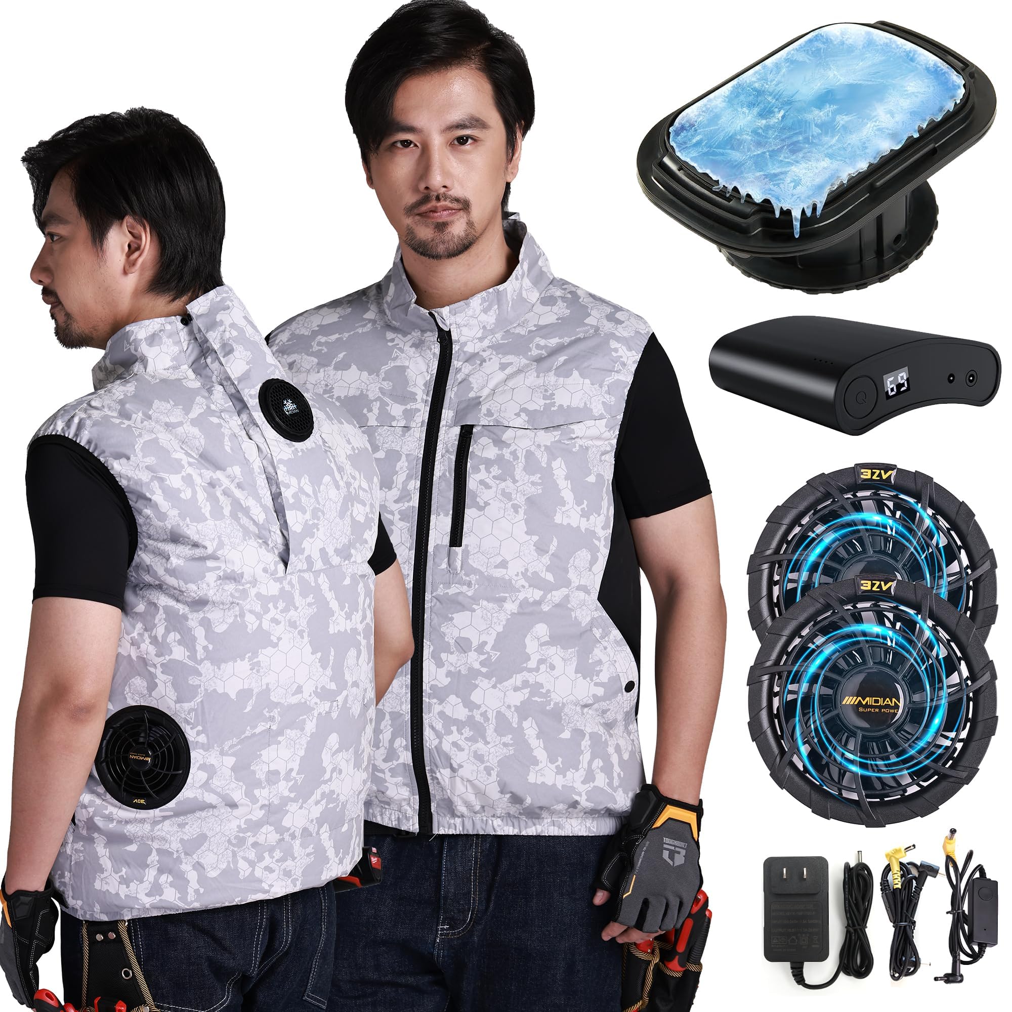 Amazon.co.jp: [MIDIAN] ペルチェ冷却服【2025業界独創 1つ冷却器と