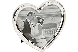 Silver Plated Alloy 4 x 4 Heart Frame