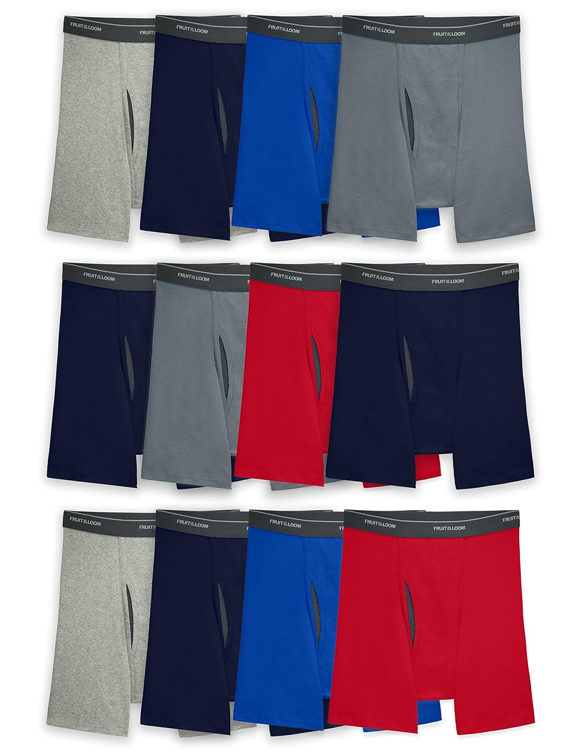 Fruit of the Loom Mens Coolzone Boxer Briefs Moisture Wicking Breathable Assorted Color Multipacks