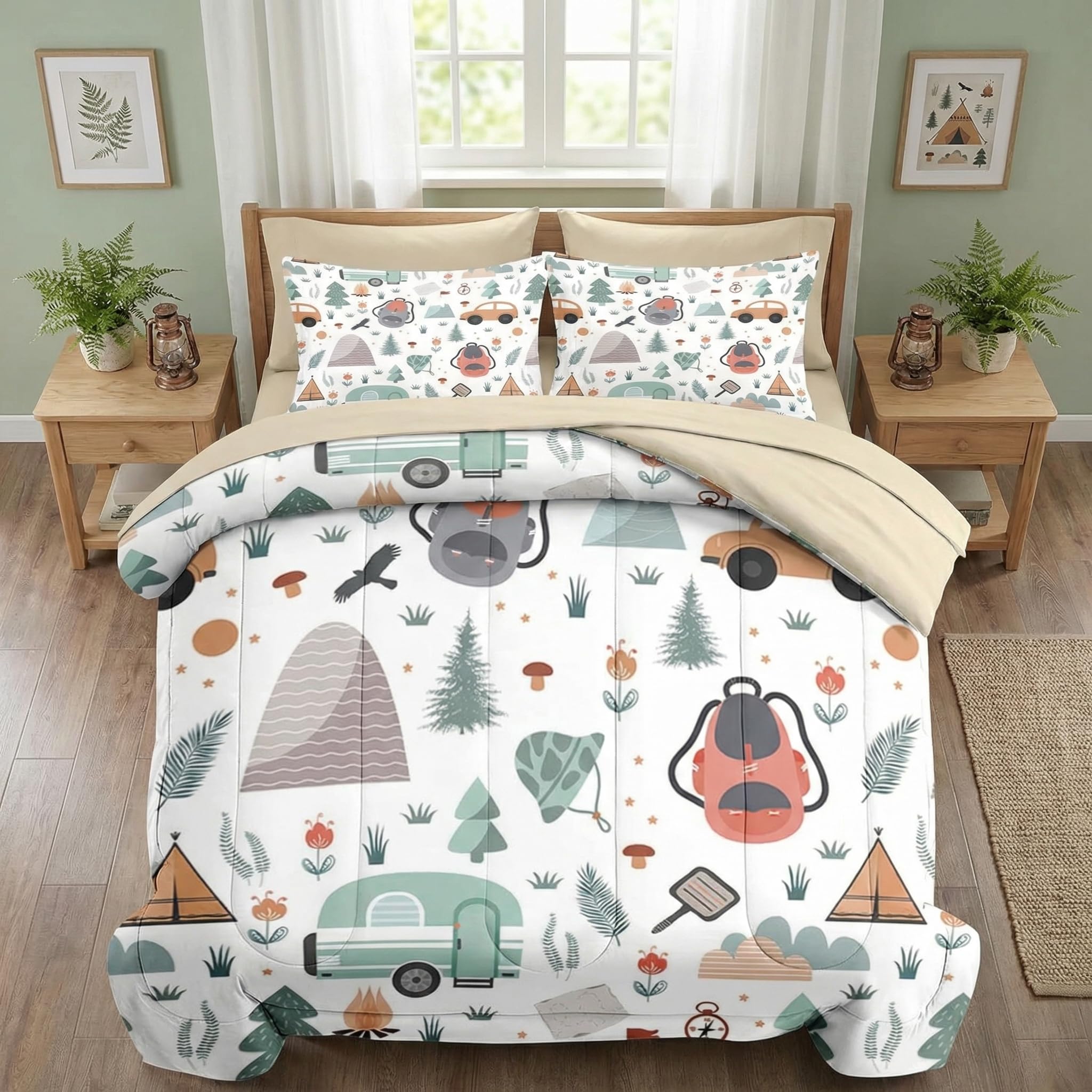 Nesker 7 Pcs Comforter Set Full Size