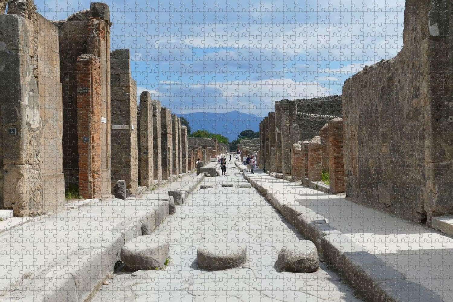 Jigsaw Puzzle for Adults Pompeii Naples Italy Puzzle 1000 Piece Wooden Travel Souvenir
