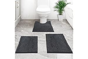 Dark Grey Bathroom Rug Set: Comfort and Functionality for Your Bathing Space